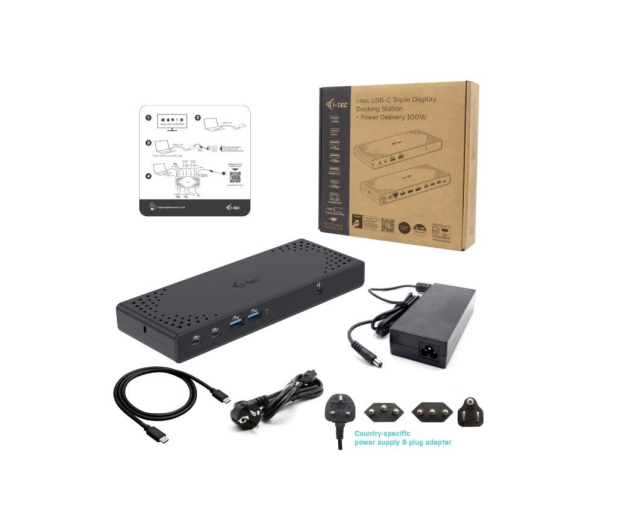 i-tec USB-C - Triple Display Docking Station Gen 2 + PD 100W - 1196927 - zdjęcie 2